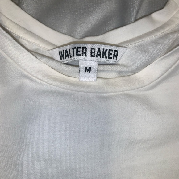 Walter Baker skippy white Puff Sleeve short sleeve tshirt basic size medium - Picture 6 of 7